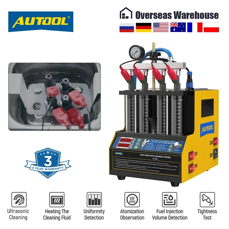 Fuel Injector Cleaner - ﻿ جهاز AUTOOL CT160 لاختبار وتنظيف