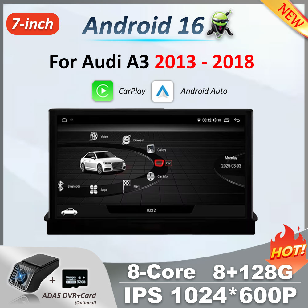 Car Accessories In India - شاشة لمس أندرويد 16 بقياس 7