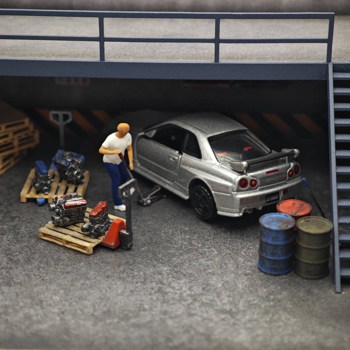 1:64 ديكورات مشهد متجر إصلاح ن - مراجعة Car Accessories Shop وسعره