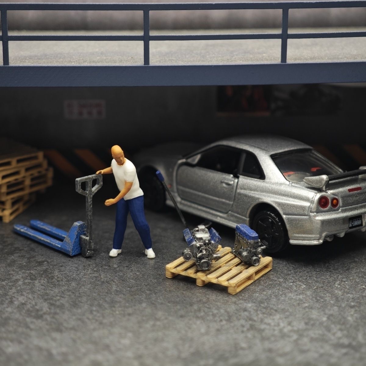 1:64 ديكورات مشهد متجر إصلاح ن - مراجعة Car Accessories Shop وسعره